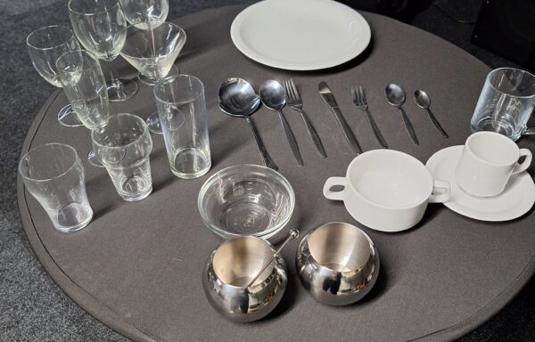 Glaswerk/servies/bestek